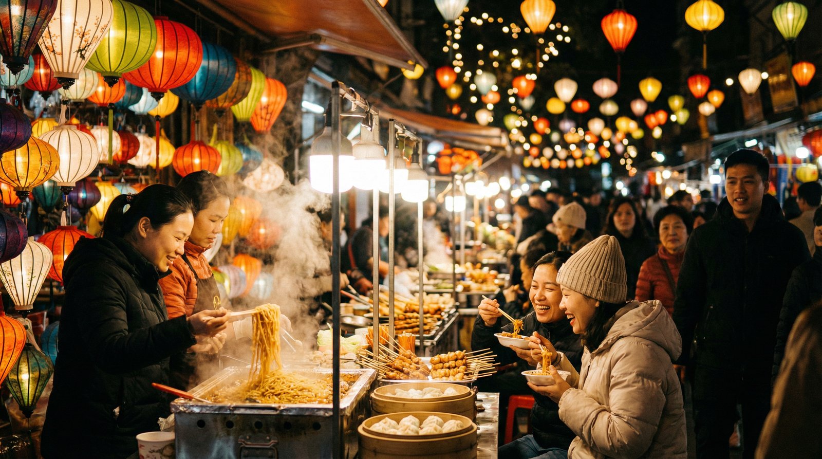 抖荫短视频夜市美食探店视频